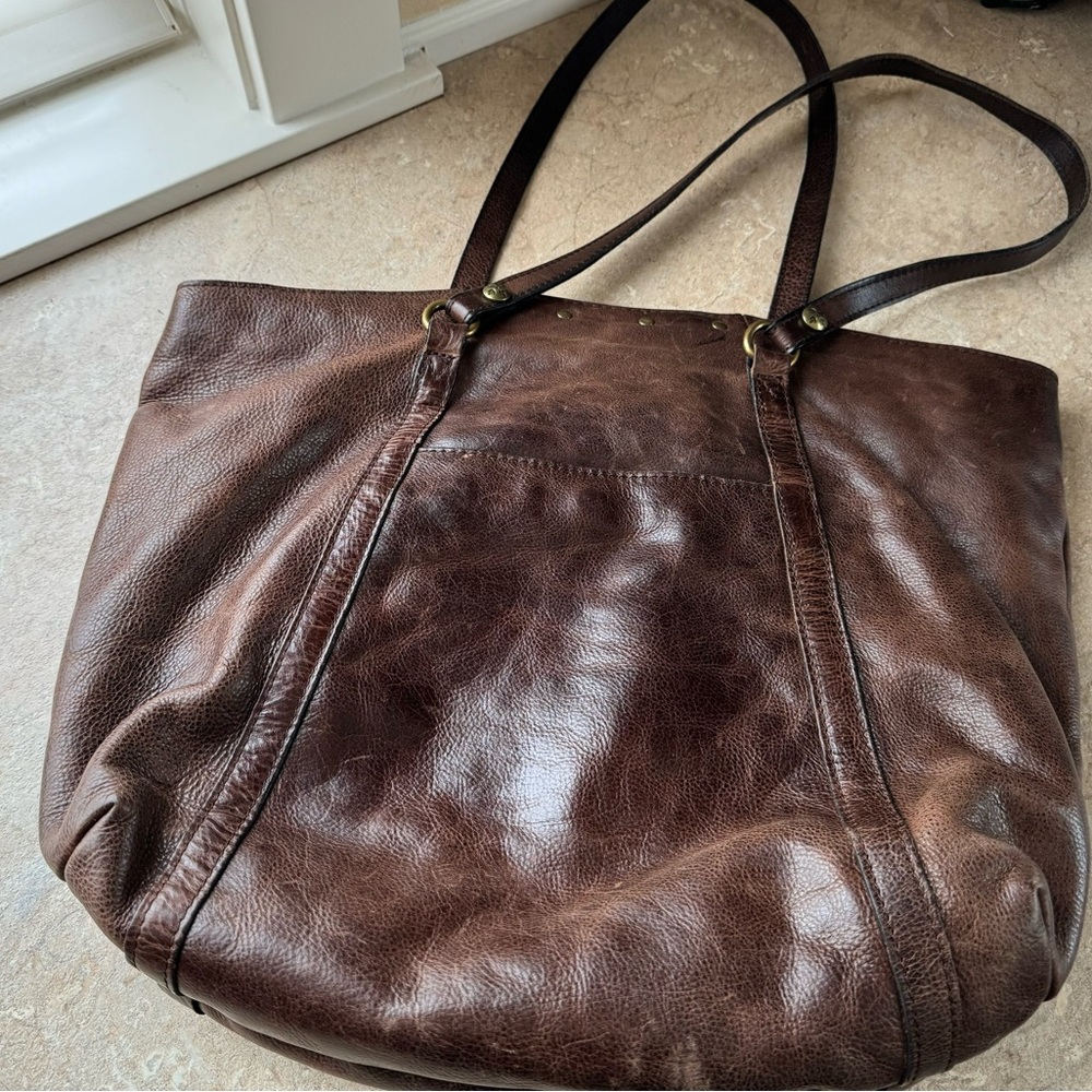 Patricia Nash Brown Studded Tote Purse - Picture 5 of 16